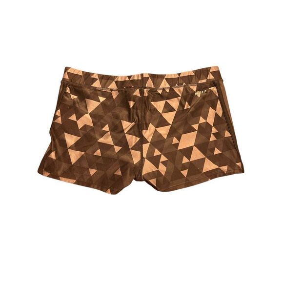 2 Nike dri fit woman’s medium workout running hiking shorts blue black - Picture 4 of 6